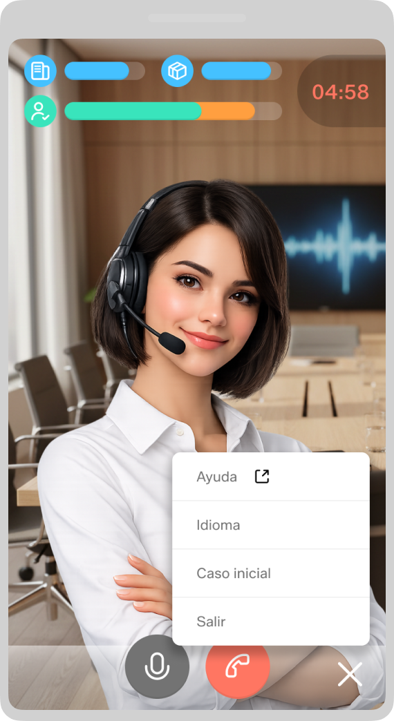 Roleplay app – options menu