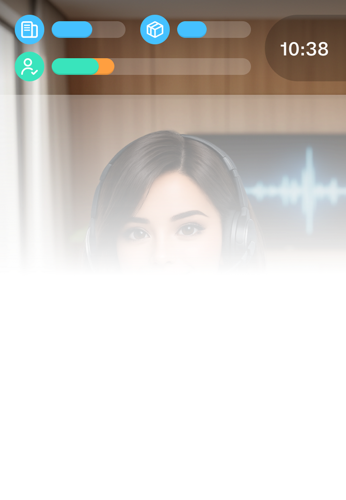 Score bar during conversation