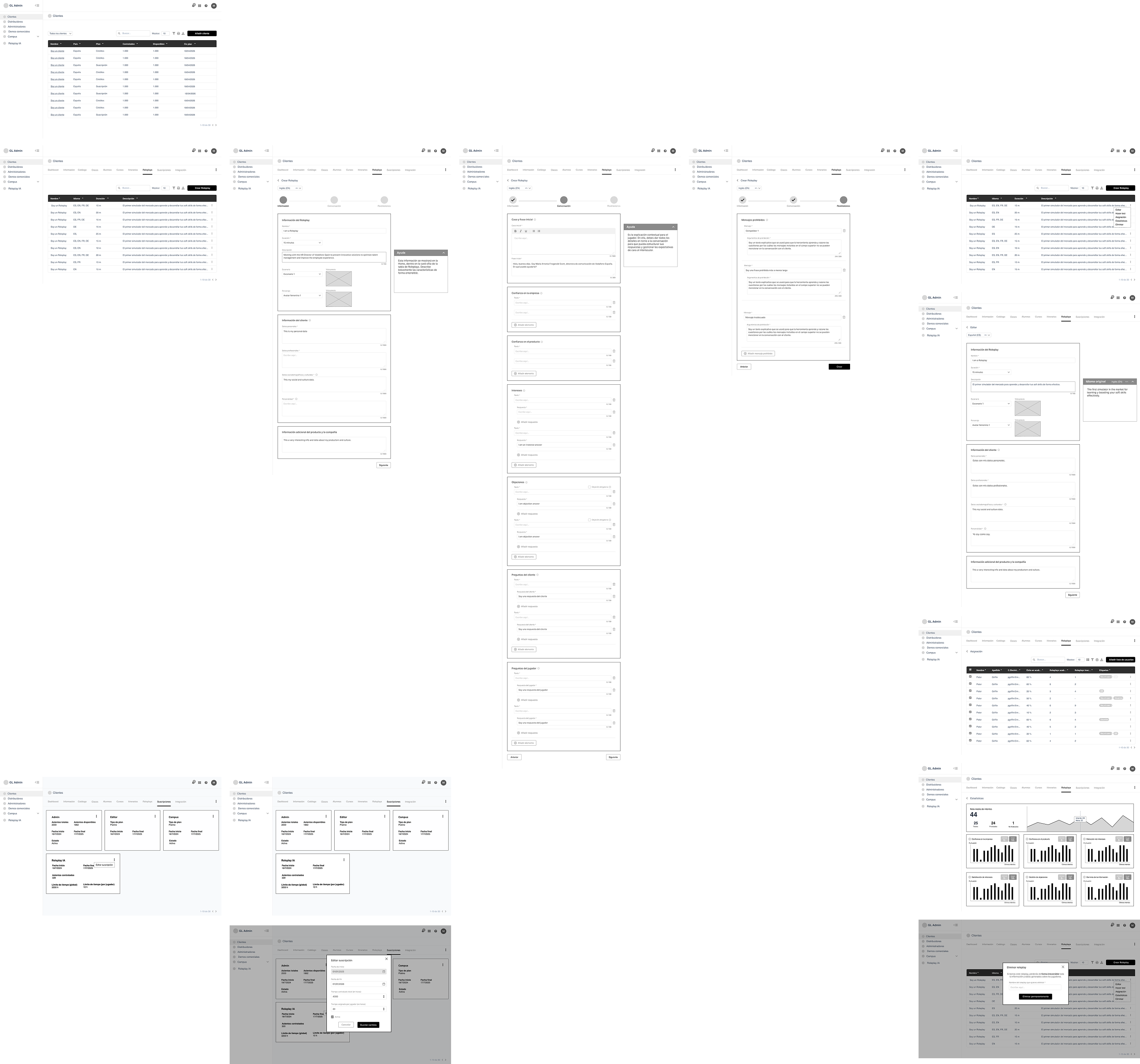 Client UX flow