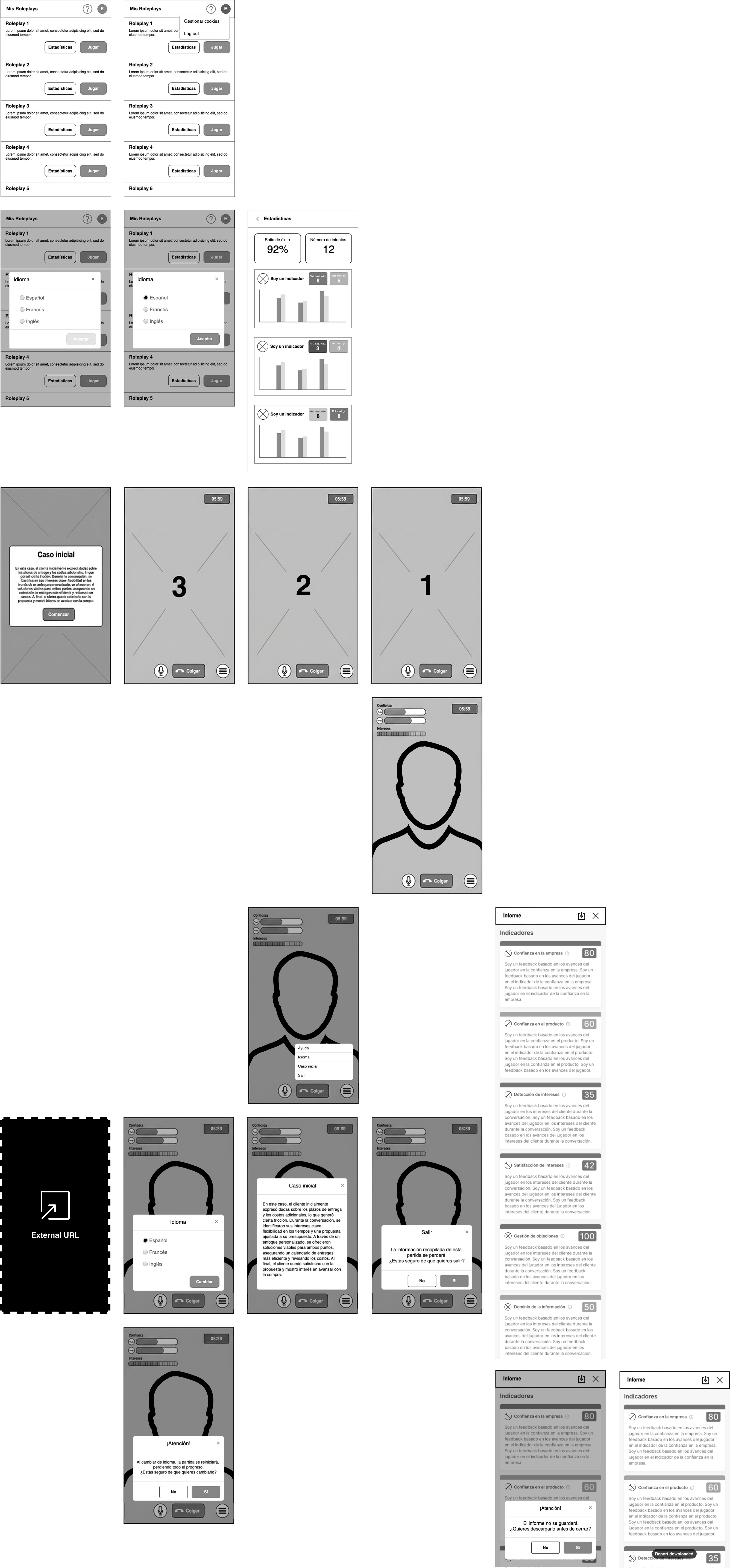 Player UX flow
